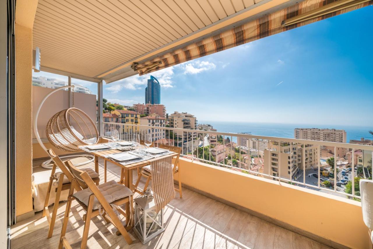 Appartement Monaco Border, Sea View, Terrace, Free Parking à Beausoleil Extérieur photo
